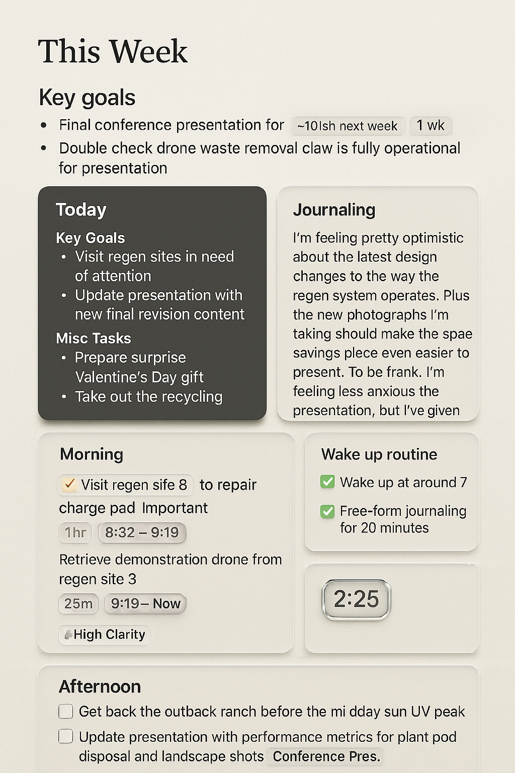 Track What Matters UI